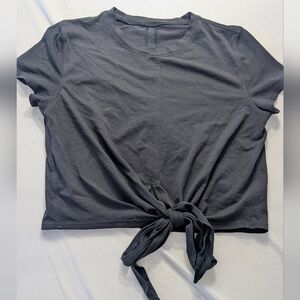 Lululemon Cross Tie Tee - Charcoal